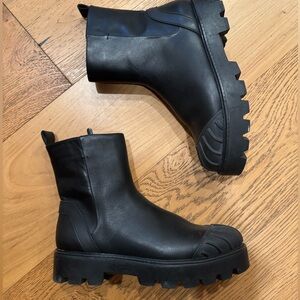 Franco Sarto A-Brandie Chelsea Style Combat Boots